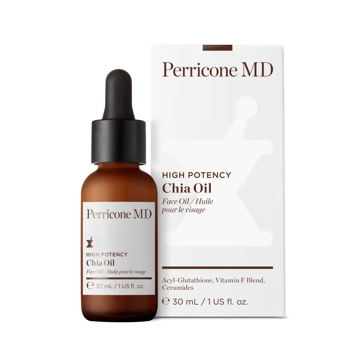 Perricone MD High Potency Chia Oil 30 ml s produktovou krabičkou