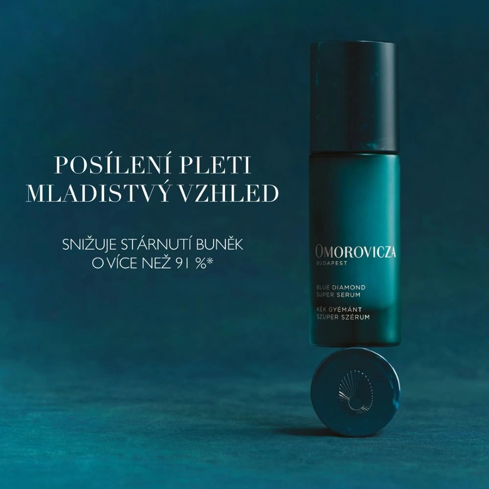 Super výživné a omlazující sérum Omorovicza (Blue Diamond Super Serum) a výsledek in vitro testu