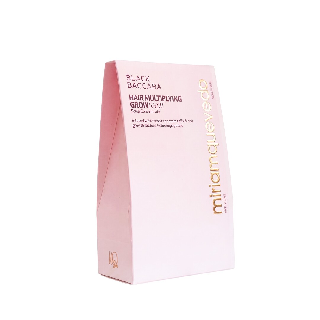 Krabička Miriam Quevedo Black Baccara Hair Multiplying GrowShot Scalp Concentrate