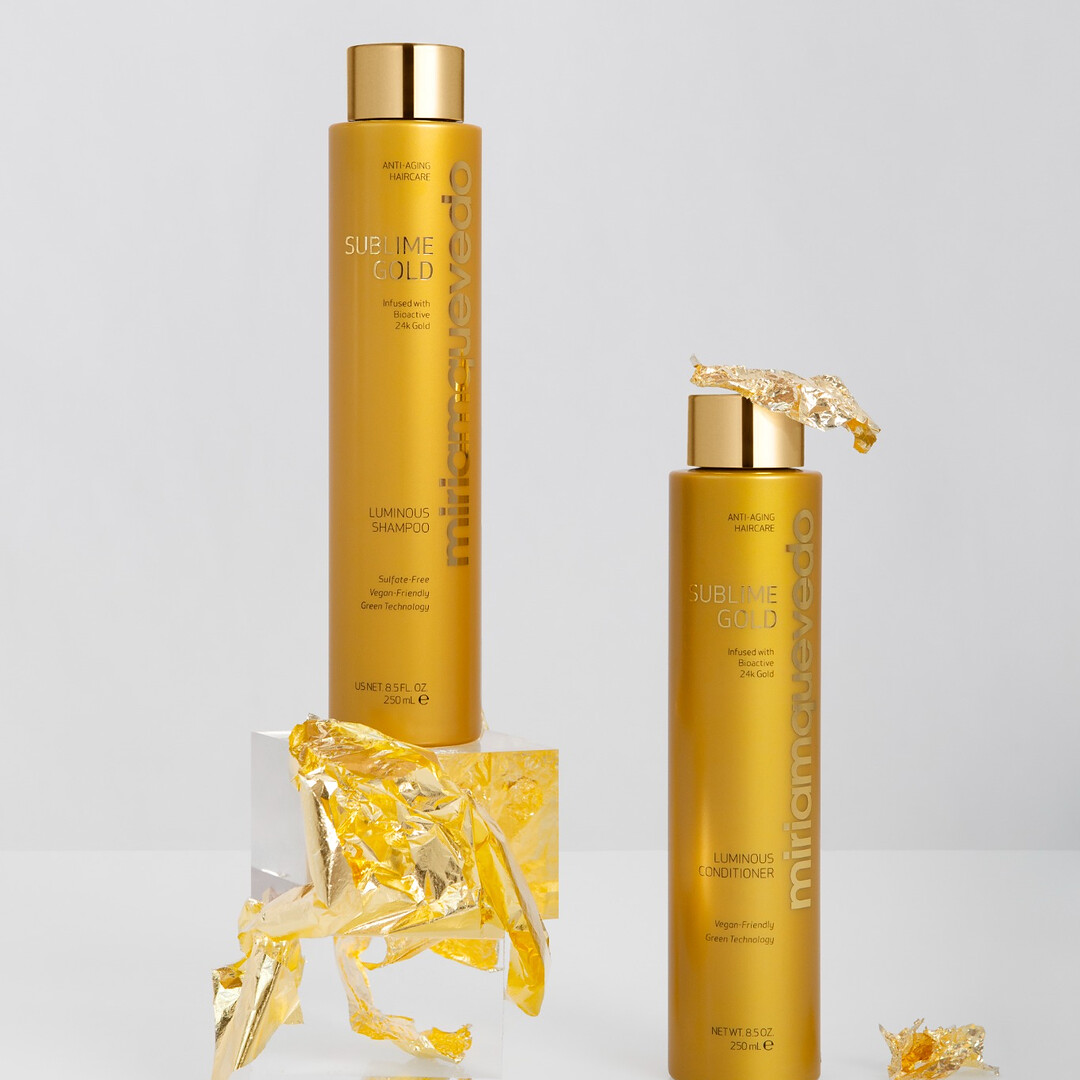 Luxusní dárková kazeta Miriam Quevedo Sublime Gold se třemi produkty