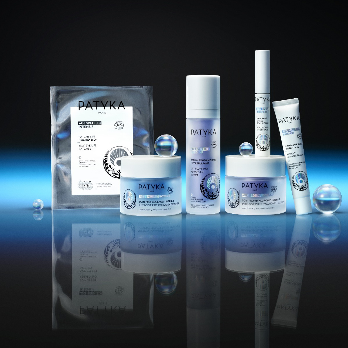 PATYKA Lift Plumping Advanced Serum mezi dalšími produkty řady Age Specific Intensif