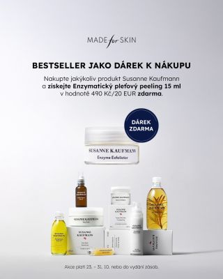 Při nákupu jakéhokoliv produktu Susanne Kaufmann nyní získáte jako dárek miniaturu bestselleru - Enzymatického pleťového...