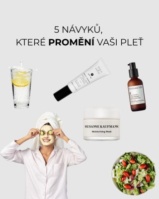 ✨ 5 návyků pro zdravou a zářivou pleť ✨ 1️⃣ Důkladné čištění ráno i večer 2️⃣ Hydratace, která drží pleť hebkou 3️⃣...
