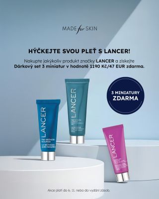 Dopřejte si účinnou péči s produkty Lancer a získejte nyní Dárkový set 3 miniatur k nákupu jakéhokoliv produktu této...