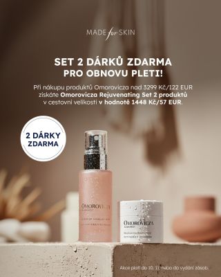 ✨ Dva dárky zdarma k nákupu Omorovicza! ✨ Při nákupu produktů Omorovicza nad 3 299 Kč získáte Rejuvenating Set v cestovní...